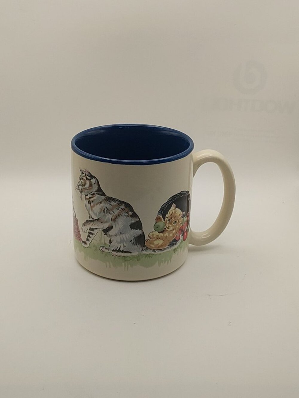 Vintage 1989 Potpourri Press Cats At Play Ceramic Coffee Mug With Kittens Design
